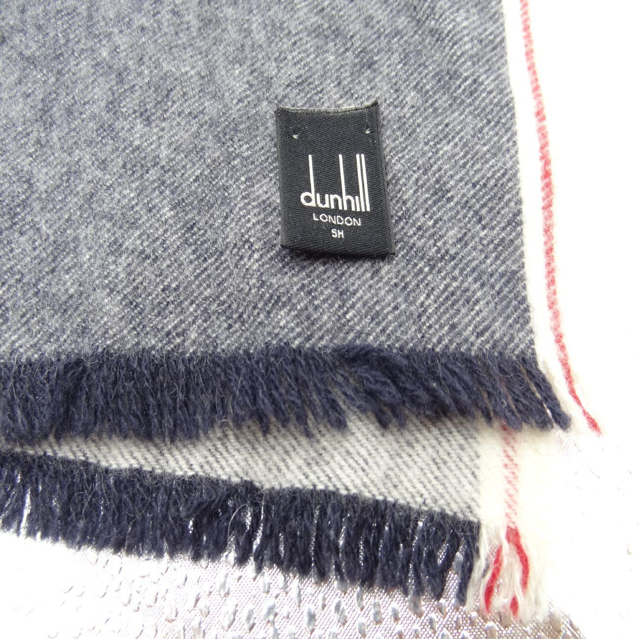 dunhill ダンヒル マフラー ストール ネイビー系 赤ライン - メルカリ