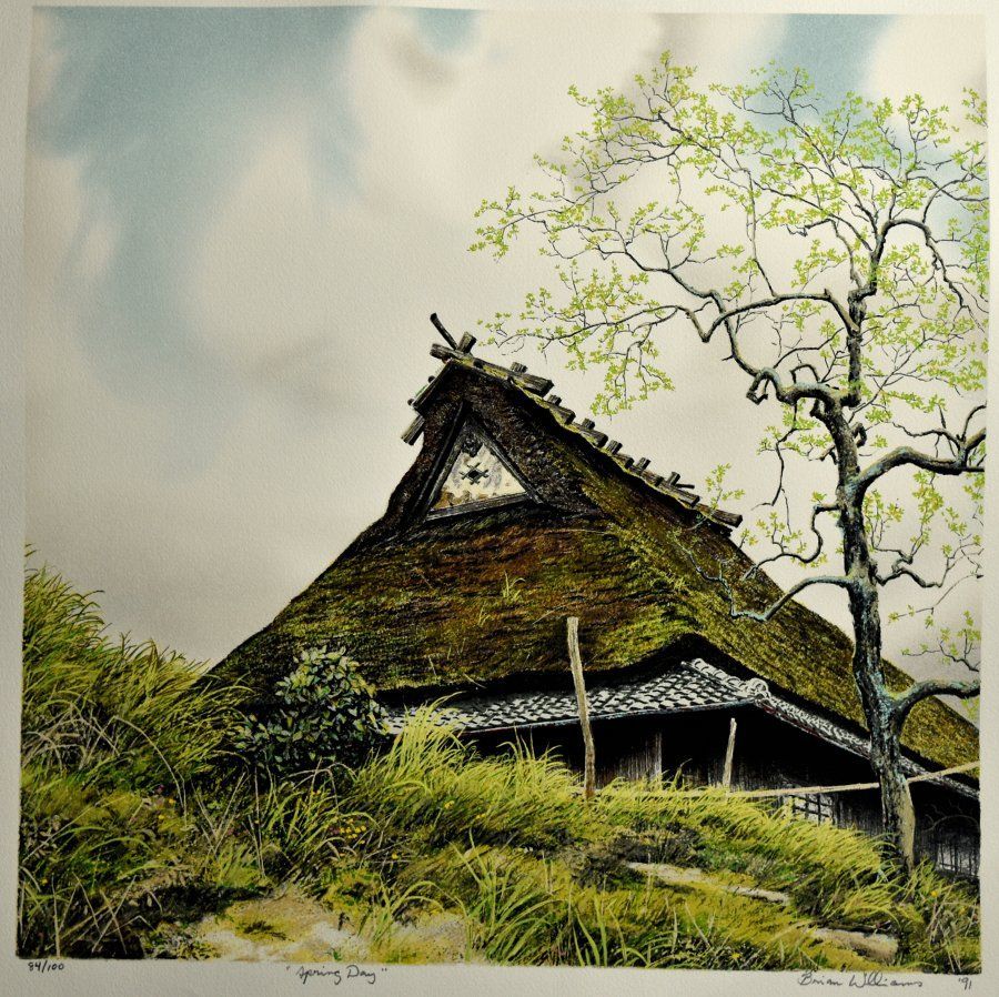 蔵A2817a3】リトグラフ シート ブライアン・ウィリアムズ「Spring Day