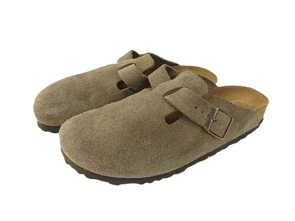 ビルケンシュトック　ボストン　スエード　ナロー幅　トープ　39 ビルケンシュトック BIRKENSTOCK ボストン ソフトフットベッド ナロー
