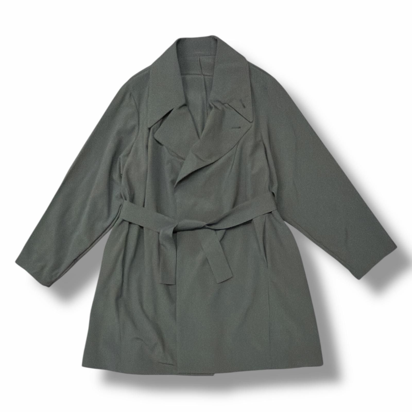 参考上代74800円 未使用 YOKE 25SS WOOL TROPICAL DOUBLE BREASTED COAT ウールトロピカルダブルブレストコート ヨーク YK25SS0896C CARBON BLACK 1 （7532M） 参考上代74800円 未使用 YOKE 25SS WOOL TROPICAL DOUBLE BREASTED