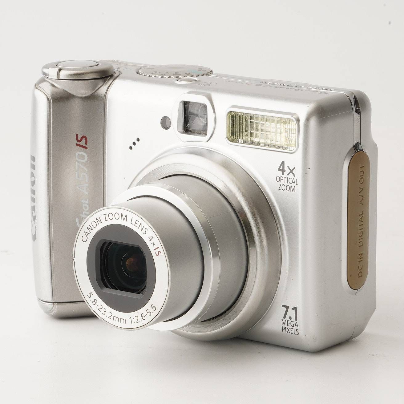 キヤノン Canon PowerShot A570 IS シルバー 4x 光学ズーム - メルカリ