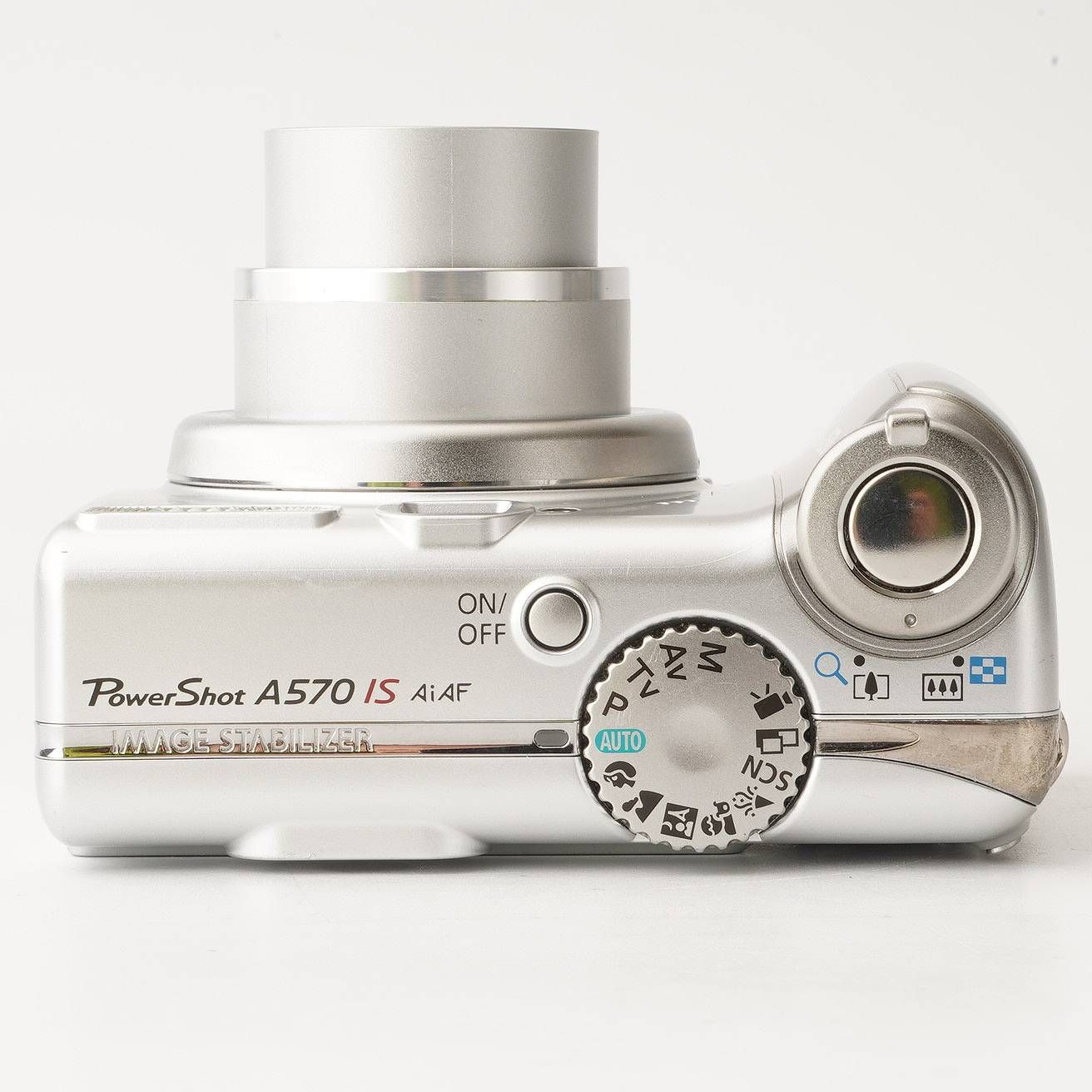 キヤノン Canon PowerShot A570 IS シルバー 4x 光学ズーム - メルカリ