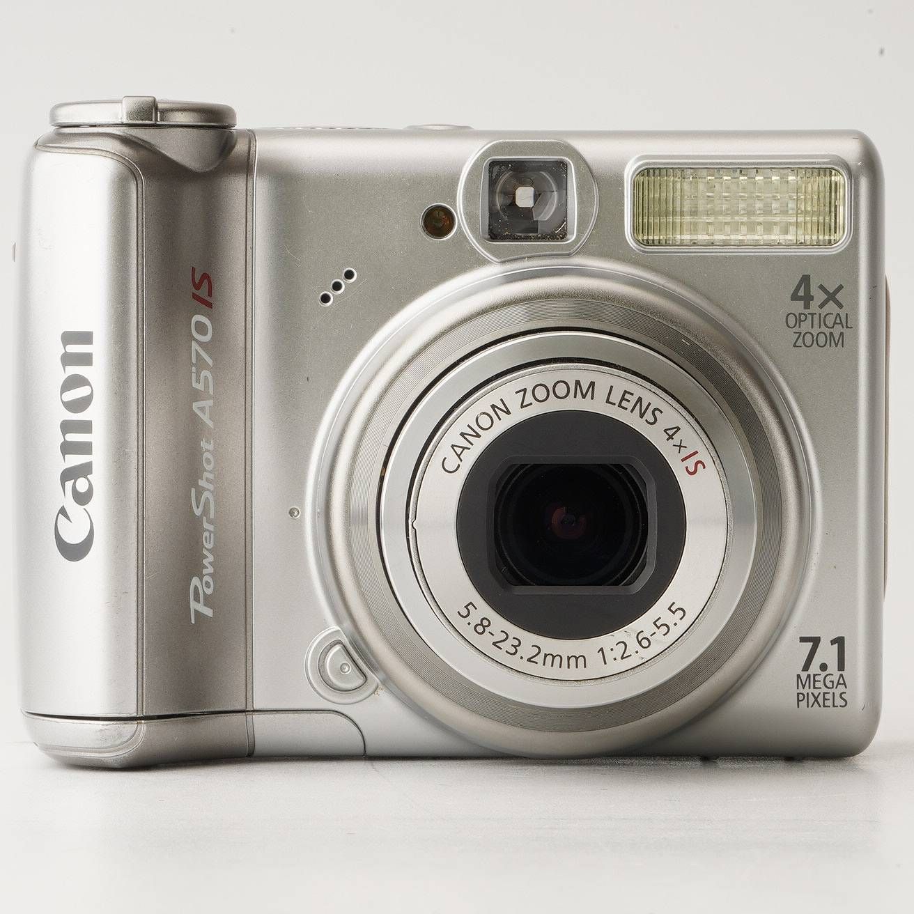 キヤノン Canon PowerShot A570 IS シルバー 4x 光学ズーム - メルカリ