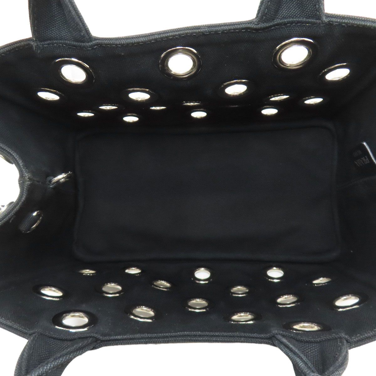 PRADA プラダ 1BG439 カナパミニ パンチング 2WAY ハンドバッグ