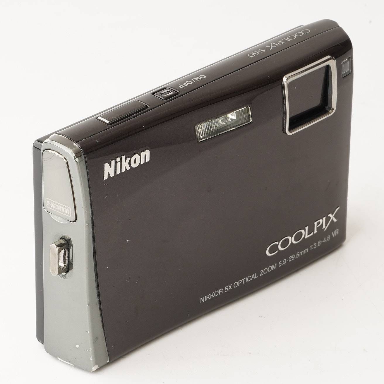 ニコン Nikon COOLPIX S60 パープリッシュ ブラック 5x 光学ズーム