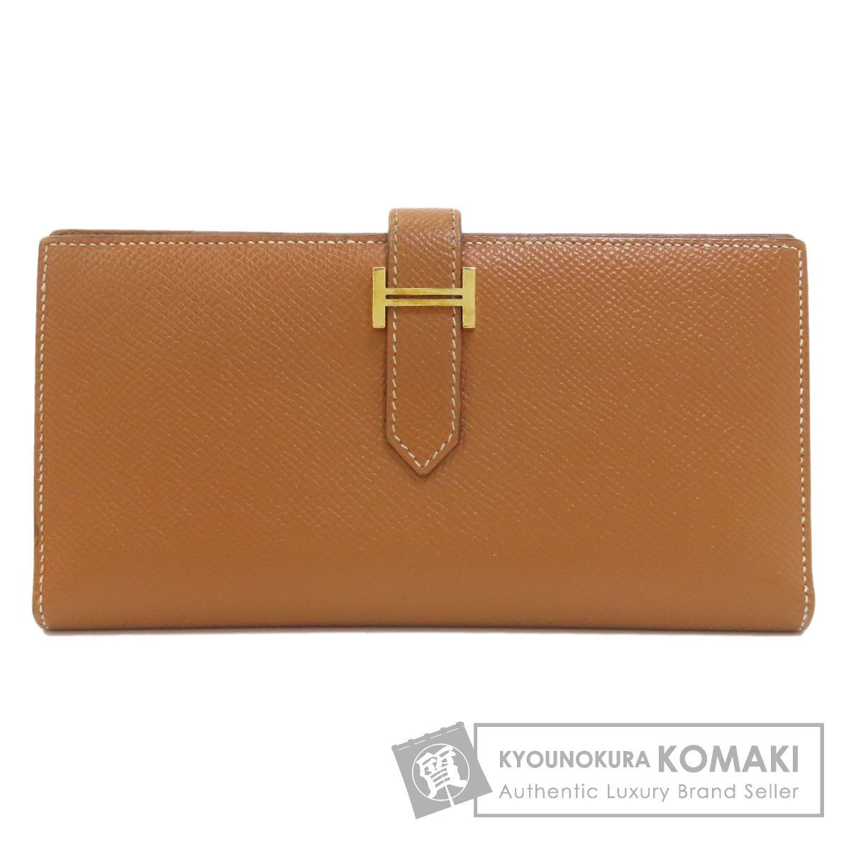 HERMES エルメス ベアンスフレ ゴールド ゴールド金具 長財布（小銭