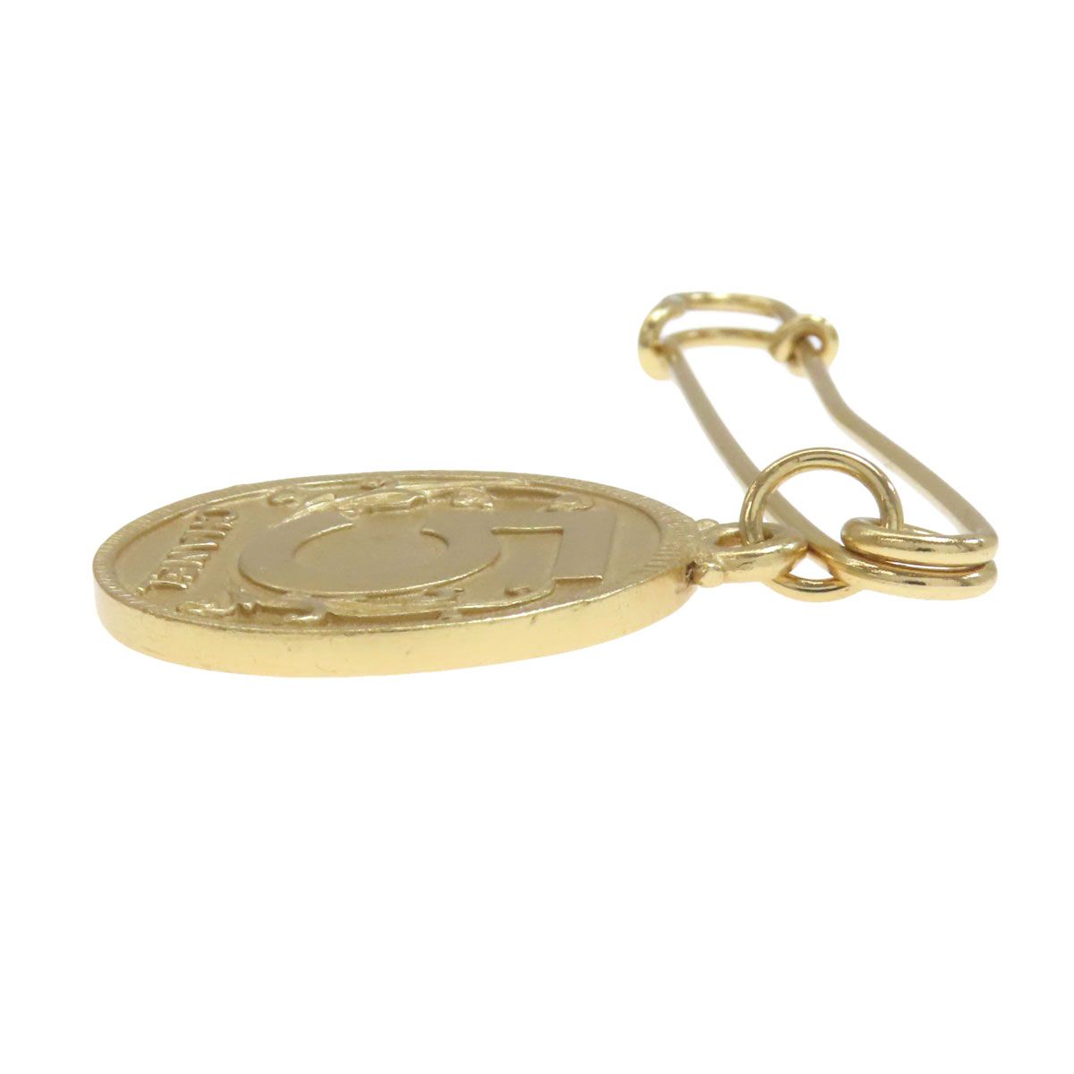 CHANEL シャネル ロゴ ピンブローチ ブローチ 金属製 レディース [中古