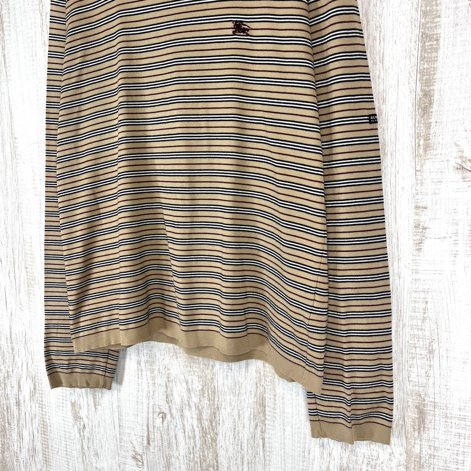 BURBERRY BLACK LABEL バーバリーブラックレーベル ボーダー 総柄 