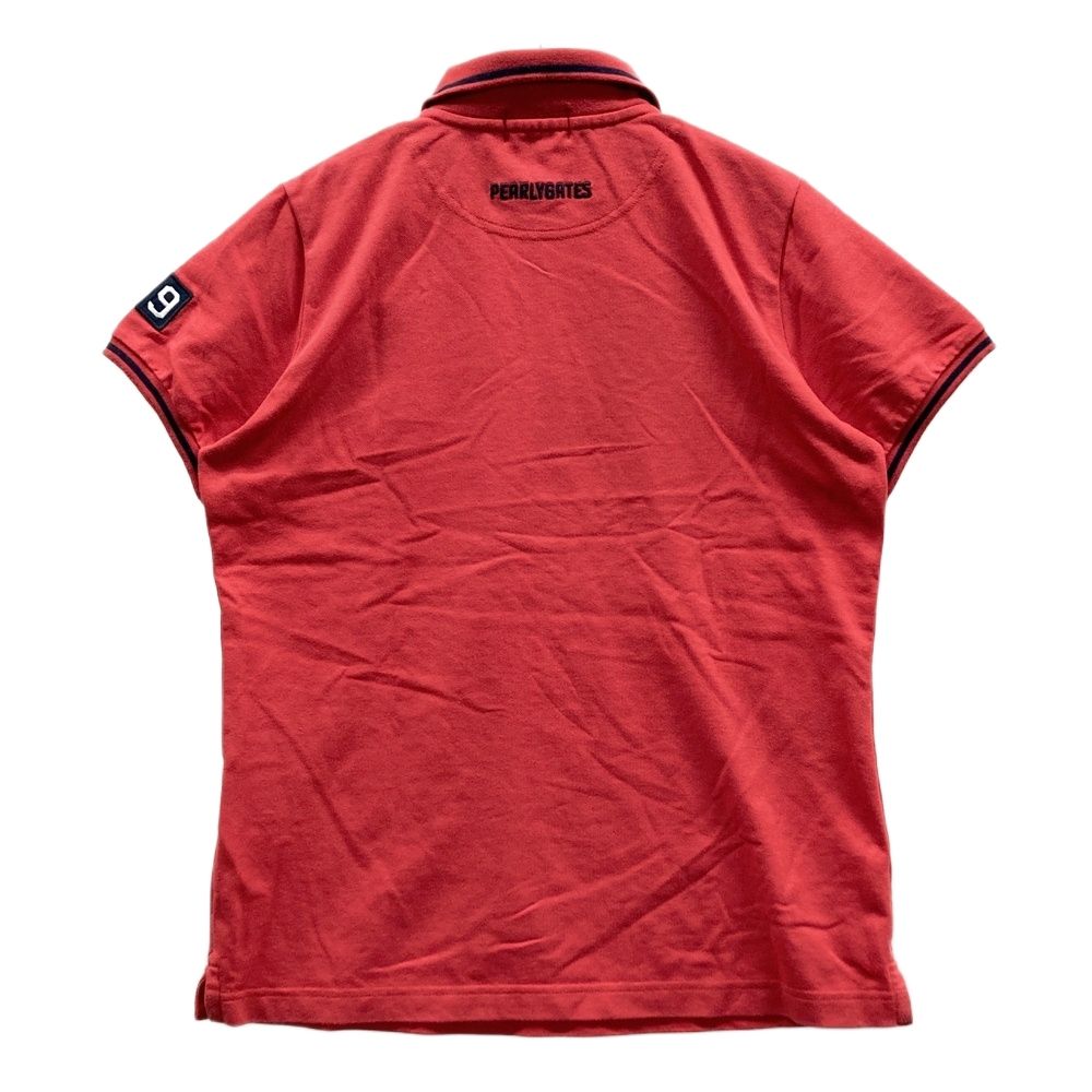 サイズ：2 PEARLY GATES パーリーゲイツ 半袖ポロシャツ レッド系