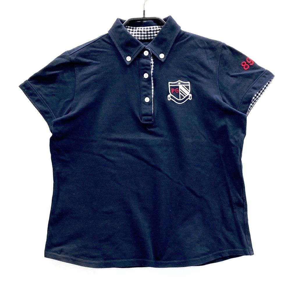 サイズ：0 PEARLY GATES パーリーゲイツ ボタンダウン 半袖ポロシャツ