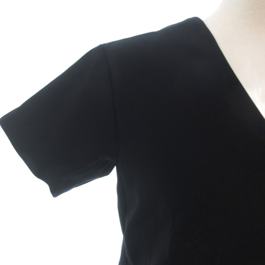 ゆ*K様 YOKO CHAN 黒 半袖 ミニワンピース ヨーコチャン YOKO CHAN ワンピース バイカラー 半袖 YCD-115-164 ミニ