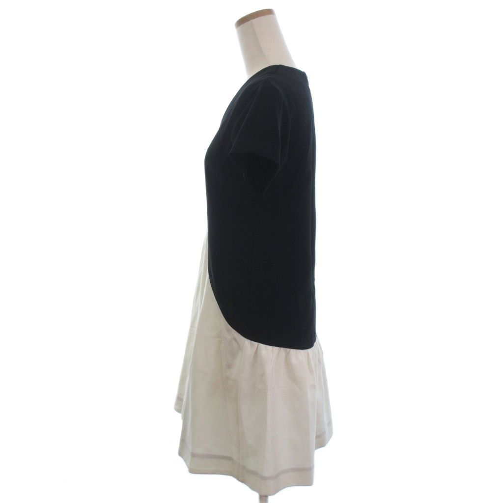 ヨーコチャン YOKO CHAN ワンピース バイカラー 半袖 YCD-115-164 ミニ