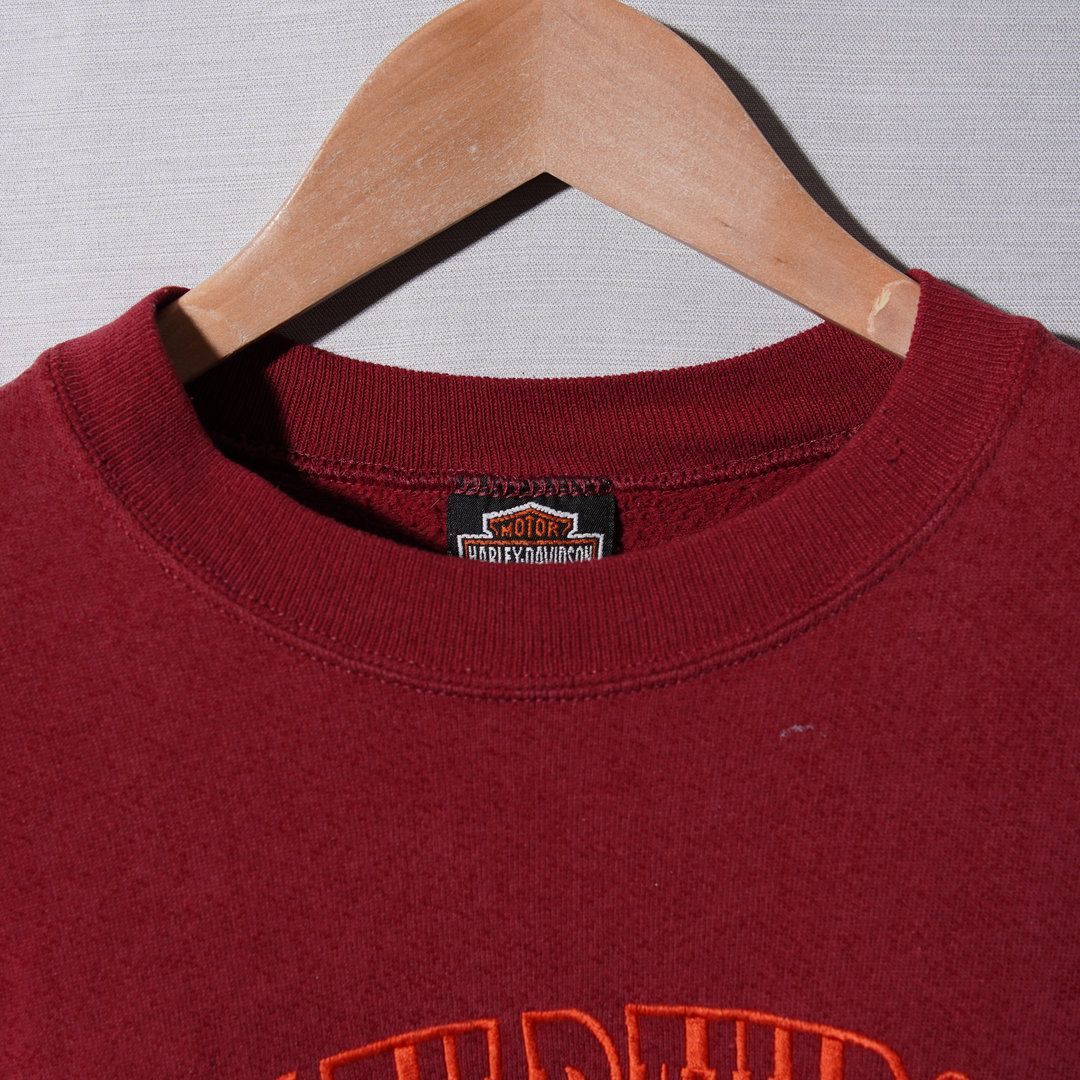 90s USA製 ハーレーダビッドソン Harley Davidson スウェット L エンジ