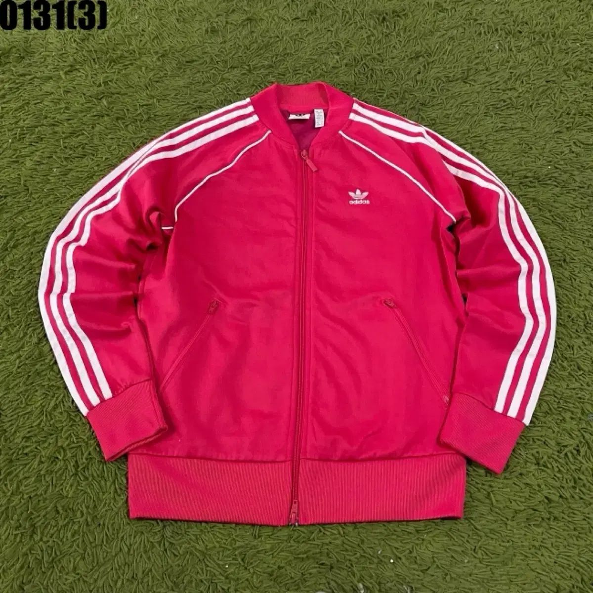 adidas ピンク ジャージ アディダス 3本線 ジャージ ピンク M 0131 - メルカリ