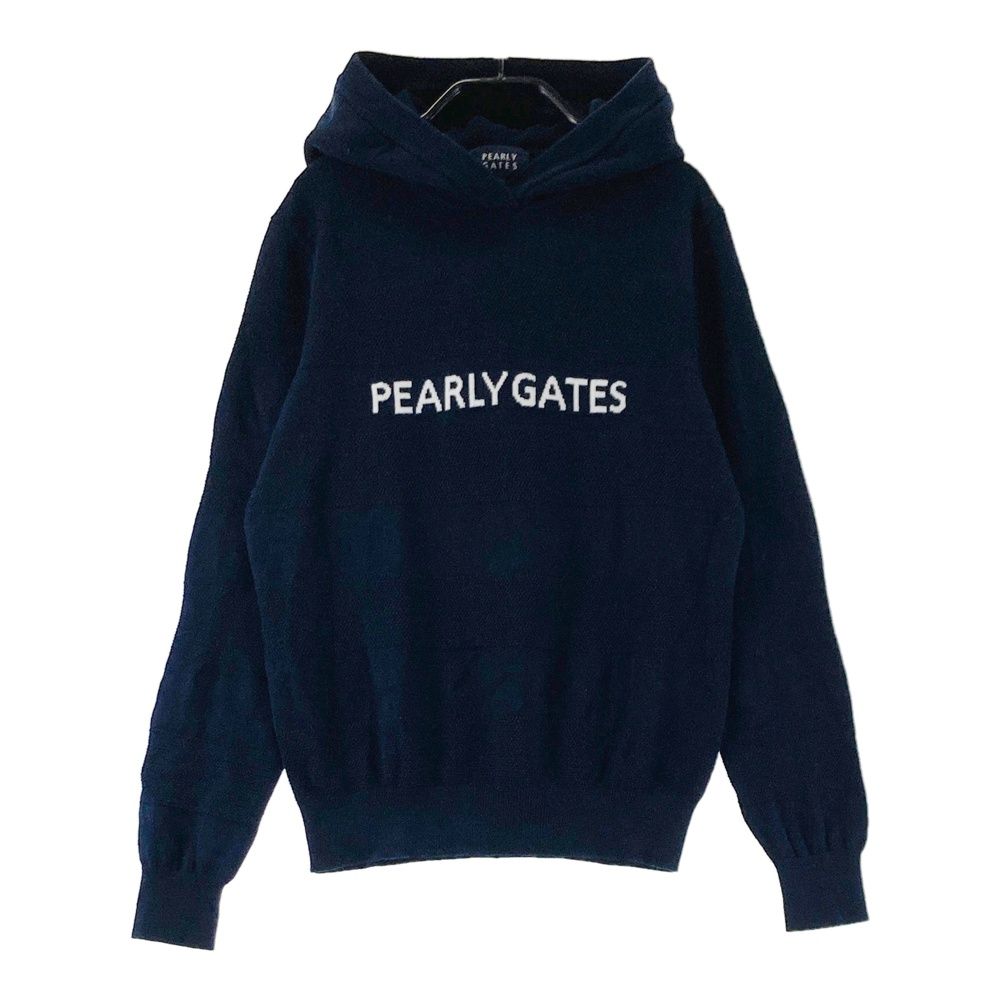 サイズ：1 PEARLY GATES パーリーゲイツ フード付 ニットセーター