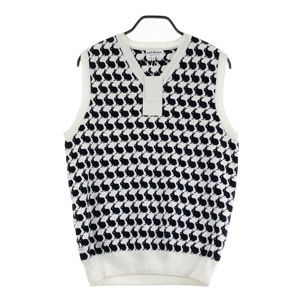 サイズ：6 JACK BUNNY ジャックバニー Vネックニットベスト カシミヤ混