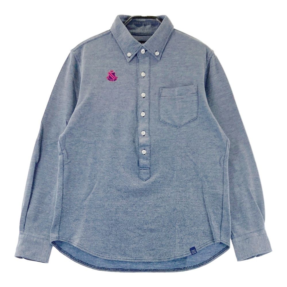 サイズ：4 PEARLY GATES パーリーゲイツ 長袖ポロシャツ ボタンダウン