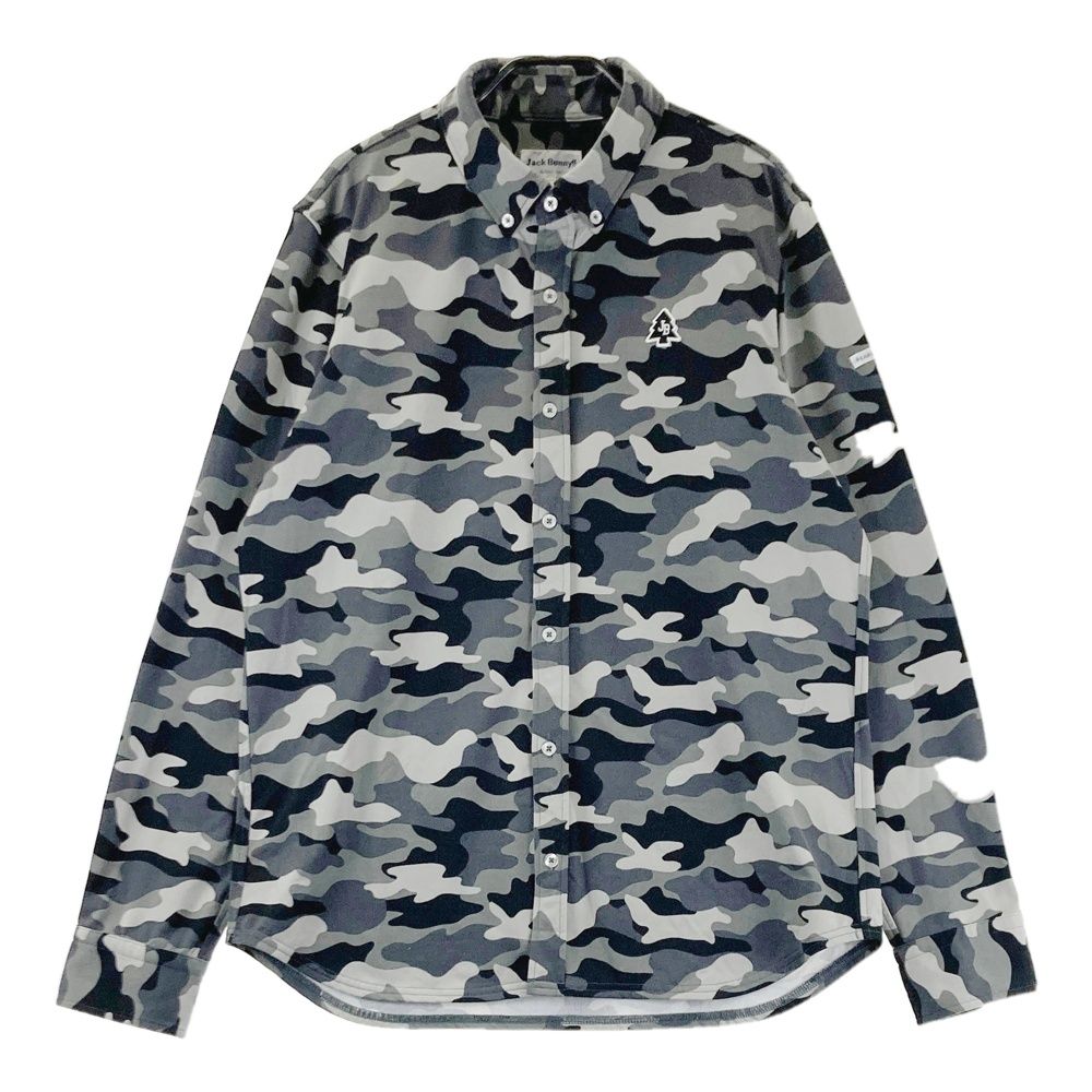 サイズ：6 JACK BUNNY ジャックバニー 長袖シャツ カモフラ柄 グレー系