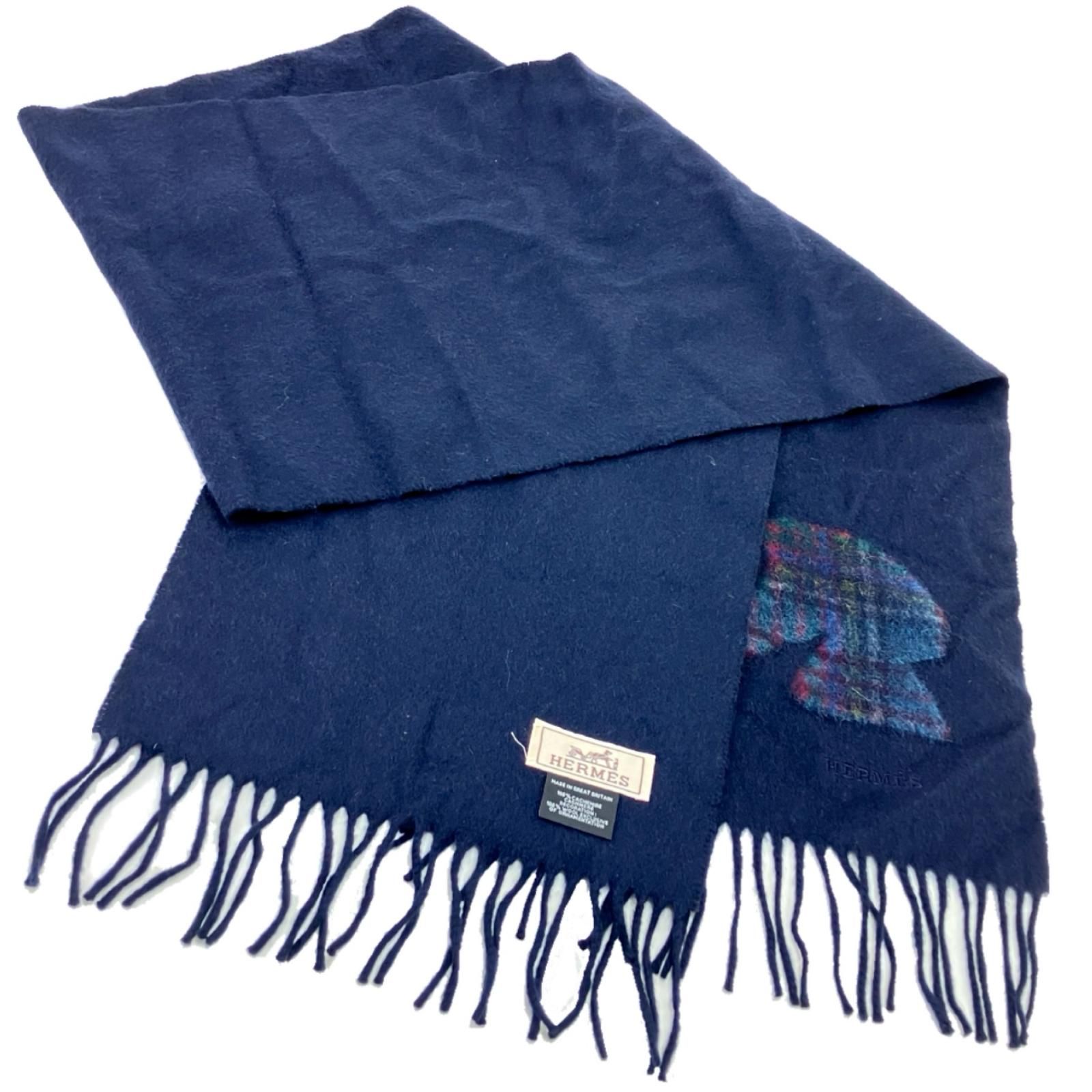 HERMES エルメス マフラー ホース柄 ハイランズカシミヤマフラー