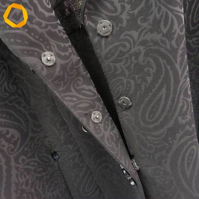 イタリヤ 伊太利屋 ジャケット テーラード ペイズリー デザインボタン