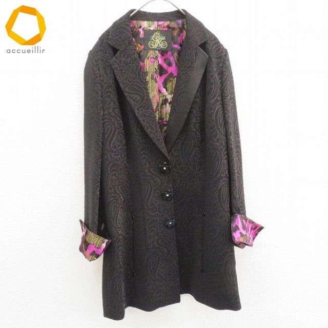 イタリヤ 伊太利屋 ジャケット テーラード ペイズリー デザインボタン