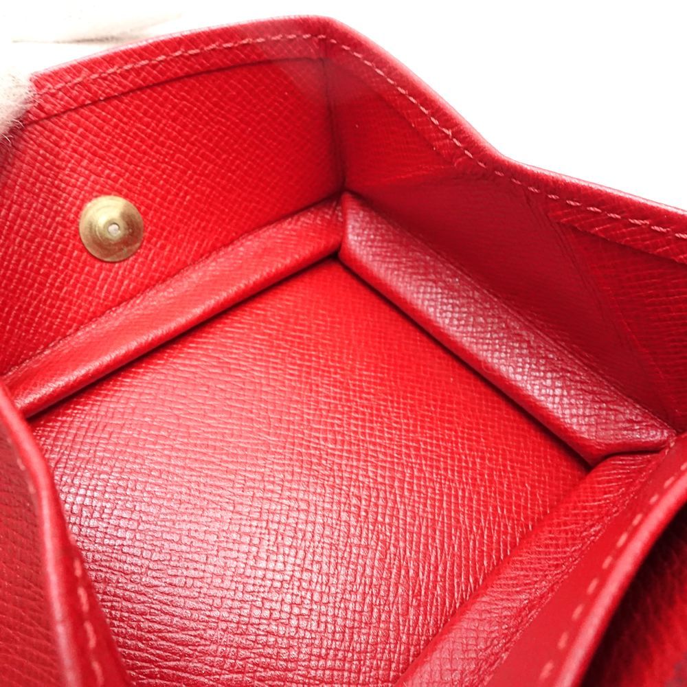 美品！ルイヴィトン ポルトモネボワット M63697 レッド ケース 中古】LOUIS VUITTON ルイヴィトン エピ コインケース M63697