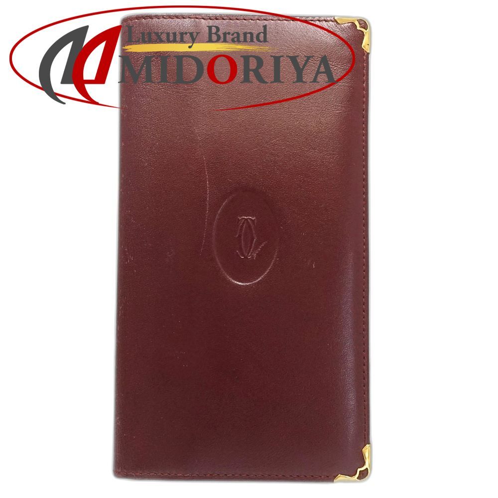 中古】CARTIER カルティエ 札入れ ロングフラップウォレット マスト