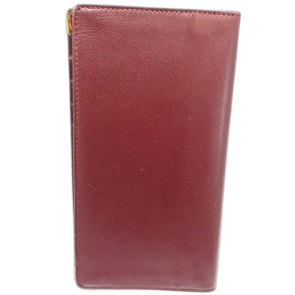 中古】CARTIER カルティエ 札入れ ロングフラップウォレット マスト