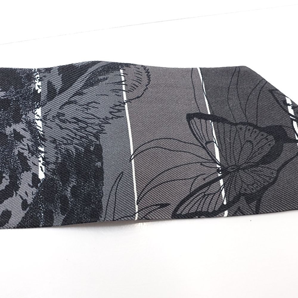 HERMES エルメス スカーフ ツイリー レオパード シルク ブラック