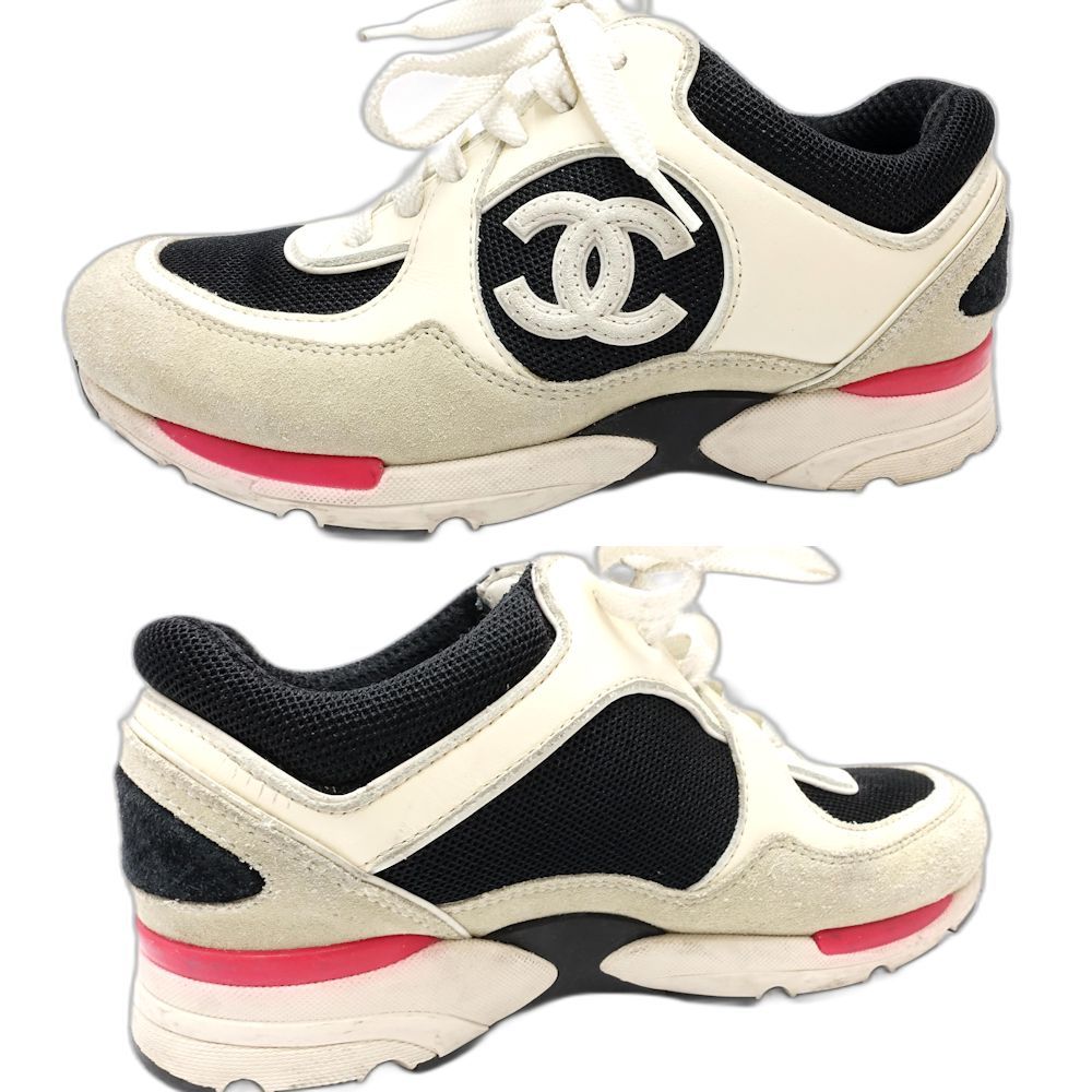 CHANEL シャネル スニーカー CCロゴ G39066 サイズ35 スエードxカーフ