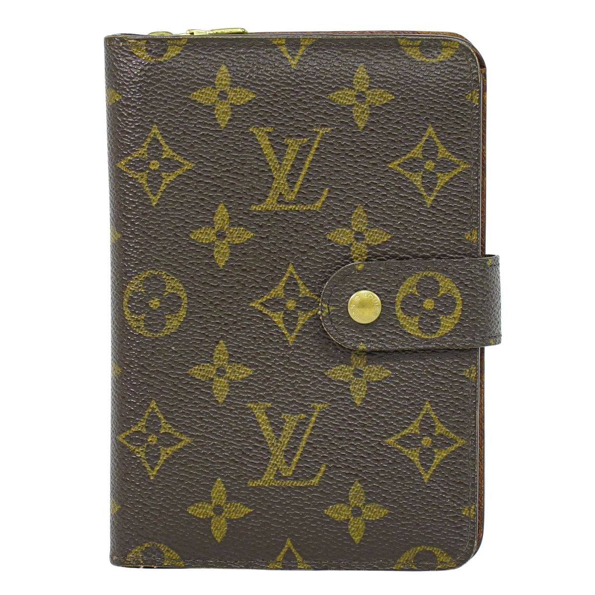 本物 ルイヴィトン LOUIS VUITTON LV ポルト パピエ ジップ モノグラム