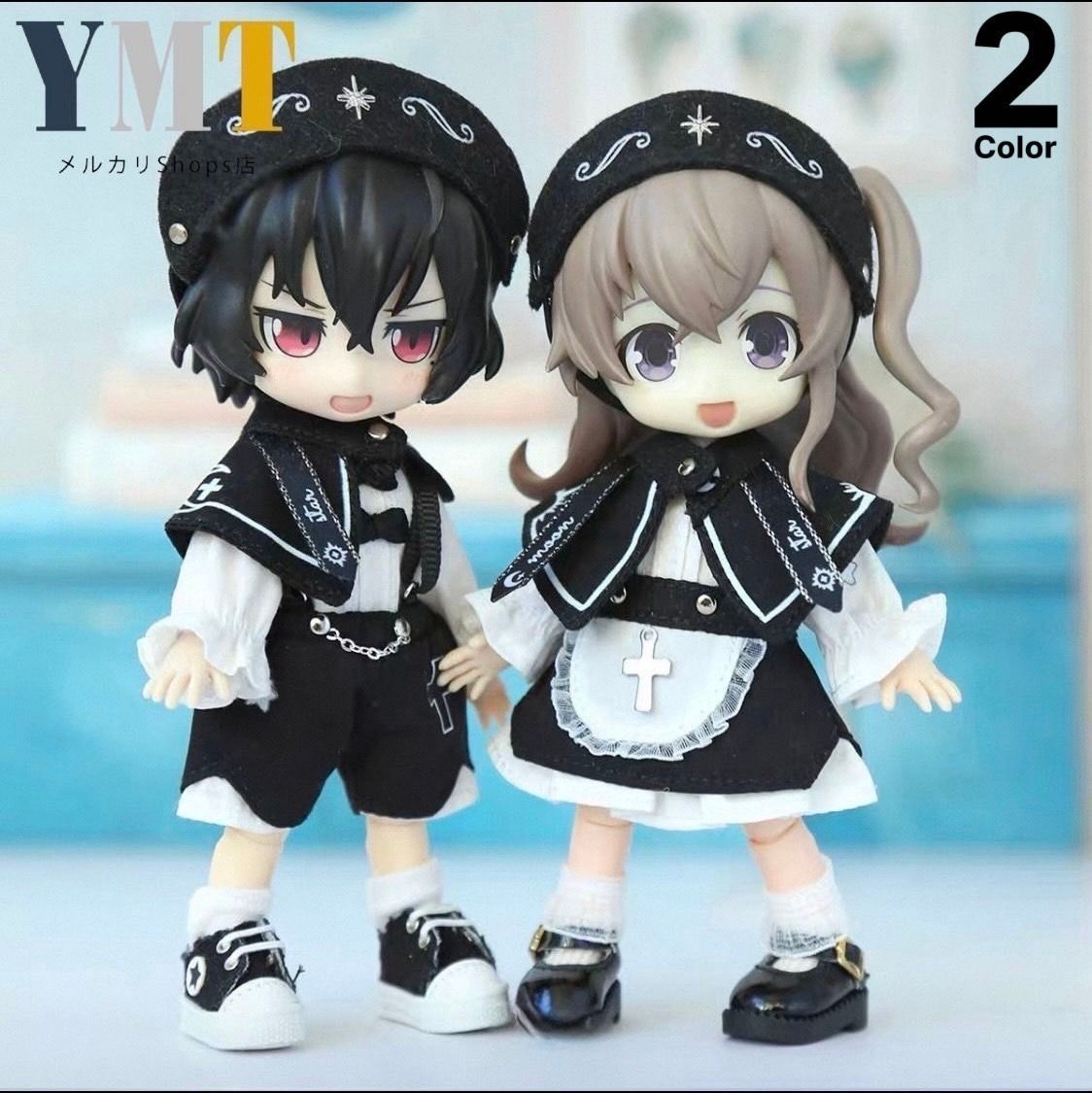 オビツ11 ドール服 占星術師風セット バンダナ+ケープ+セットアップ4点