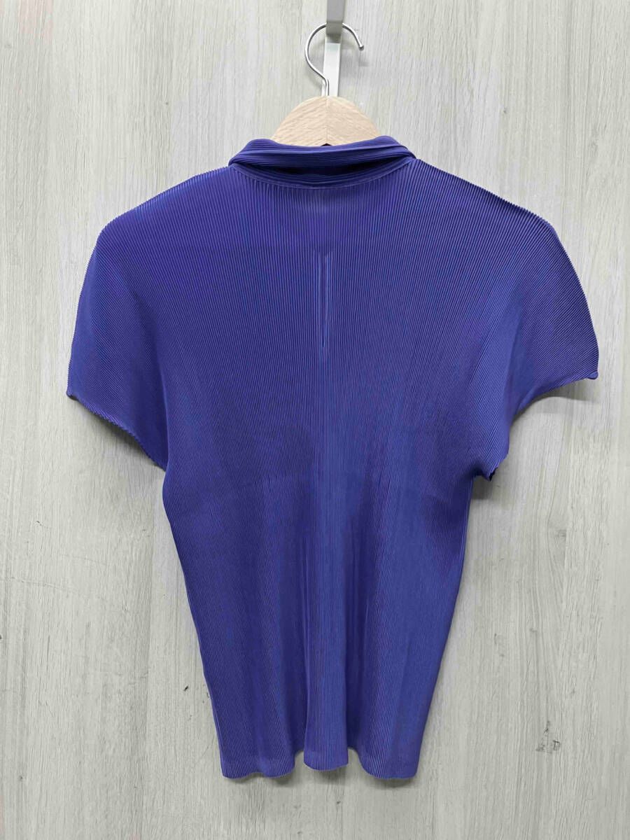 PLEATS PLEASE プリーツプリーズ サイズ3 パープル 紫 半袖シャツ
