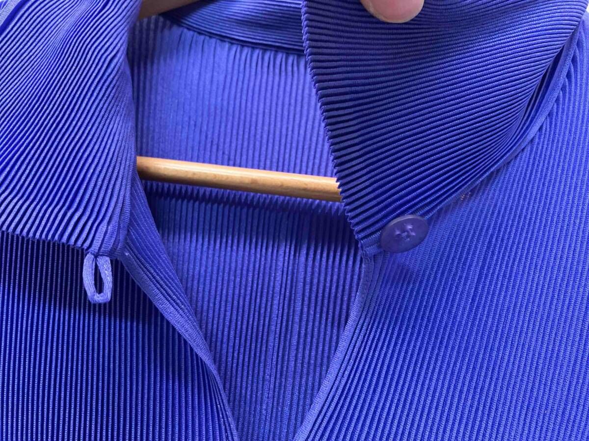 PLEATS PLEASE プリーツプリーズ サイズ3 パープル 紫 半袖シャツ