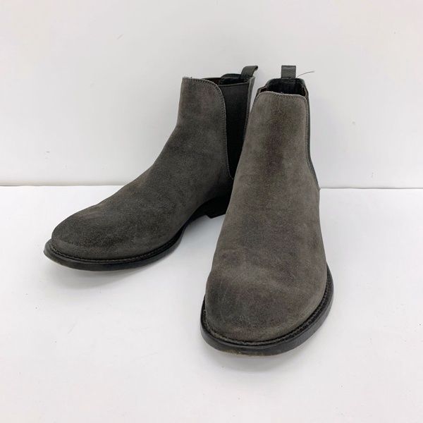 BUTTERO ブッテロ サイドゴアブーツ スエード グレー 42cm メンズ BUTTERO ブッテロ スエード サイドゴアブーツ B7345 レザー ショート