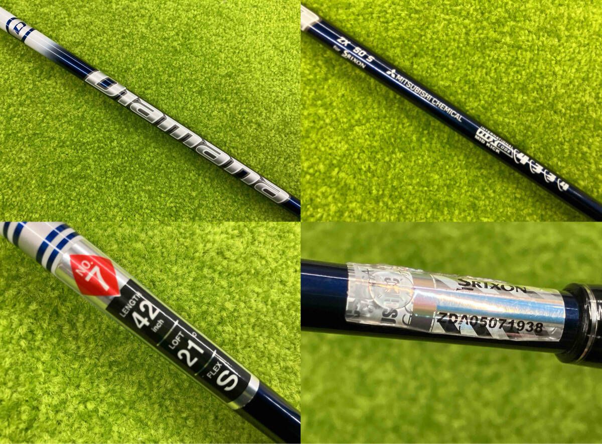 ダンロップ DUNLOP フェアウェイ SRIXON ZX 7番 21度 Diamana