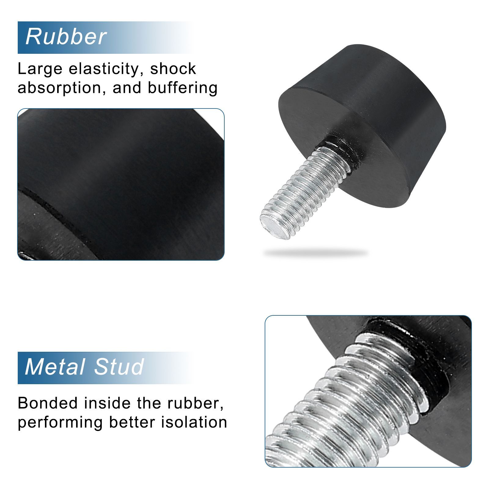 CTRSMラバーボビンマウント、振動ソレーターマウント、M6直径15/20/25/30mm、フラットサイレントベースブロック衝撃吸収  Amazon.co.jp: ラバーマウント、防振器、 1 個 M6 直径 15/20/25/30  ミリメートル、フラットサイレントベースブロック衝撃吸収(M6 D25xH25) : 産業 ... CTRSM ゴム製ボビンマウント、振動ソレーターマウント、1個 振動アイソレーターマウント、M3 M4 M5 M6 M8 ボビン 空