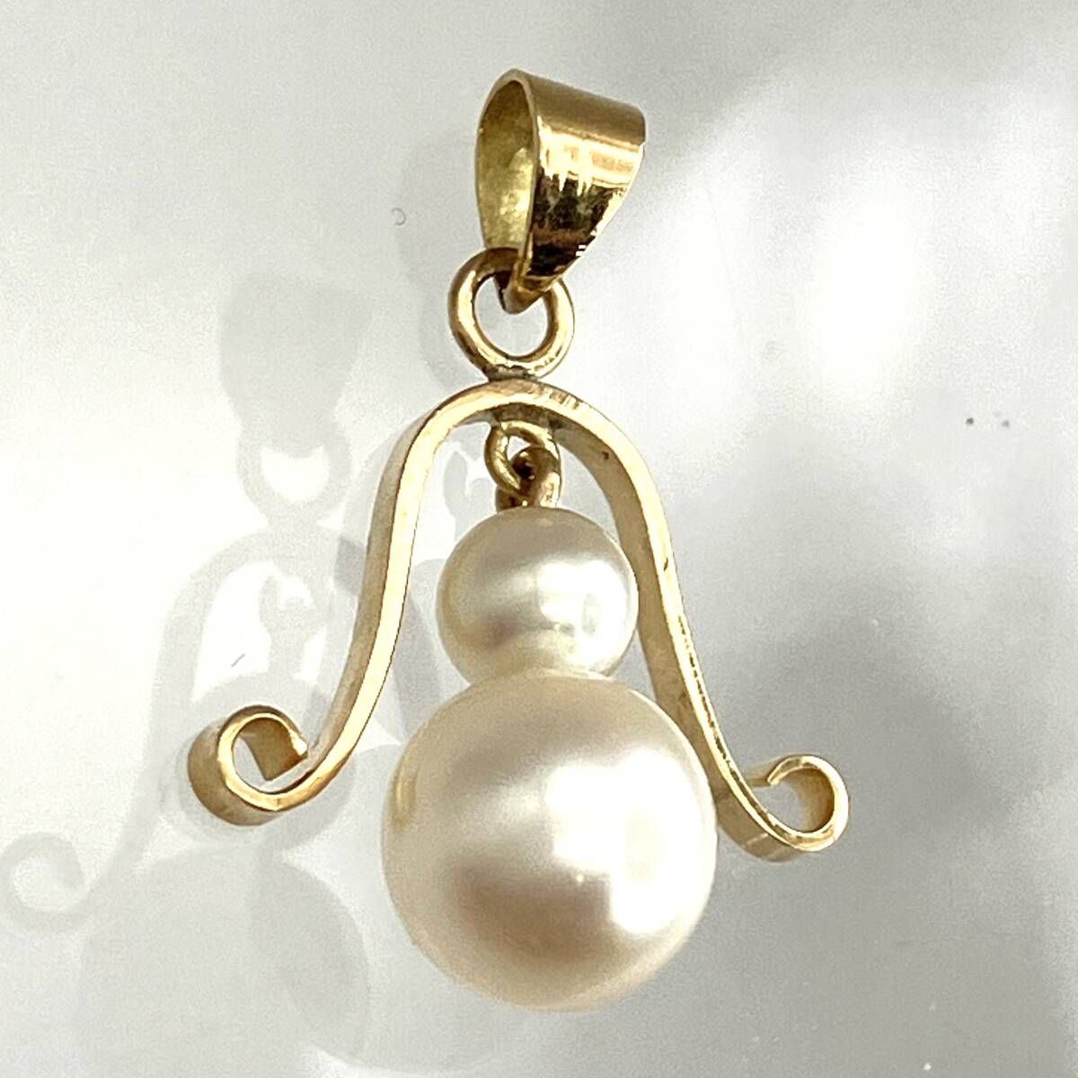 K18 ペンダント トップ 真珠 パール 総重量1.10g ゴールド 18金 - メルカリ