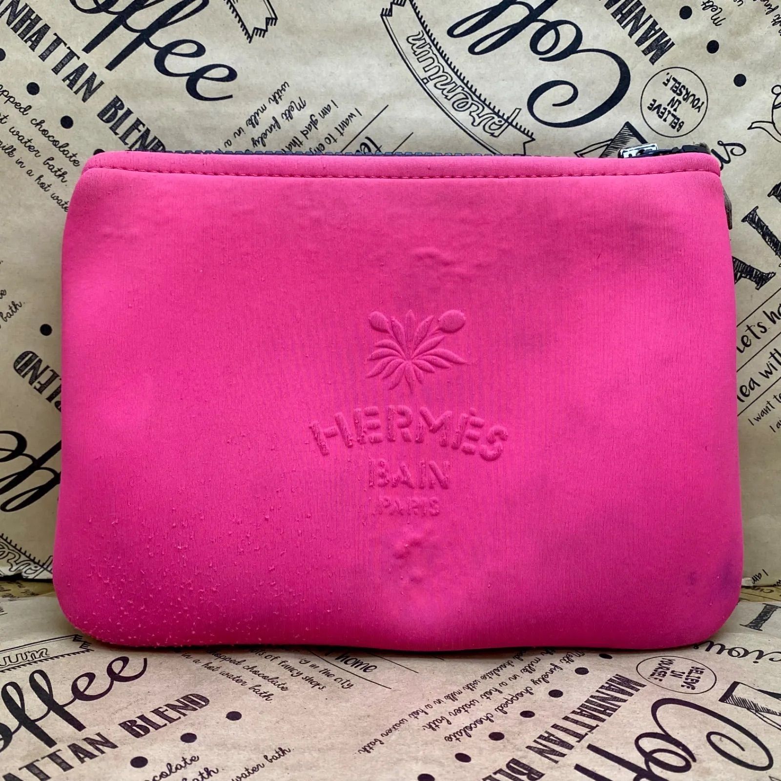 エルメス ネオバンPM レオパード ポーチ セカンド クラッチバッグ