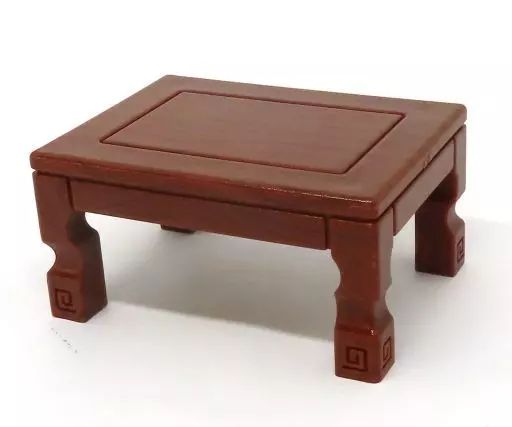 中古】トレーディングフィギュア 座卓(花梨) 「ミニ座卓・座椅子