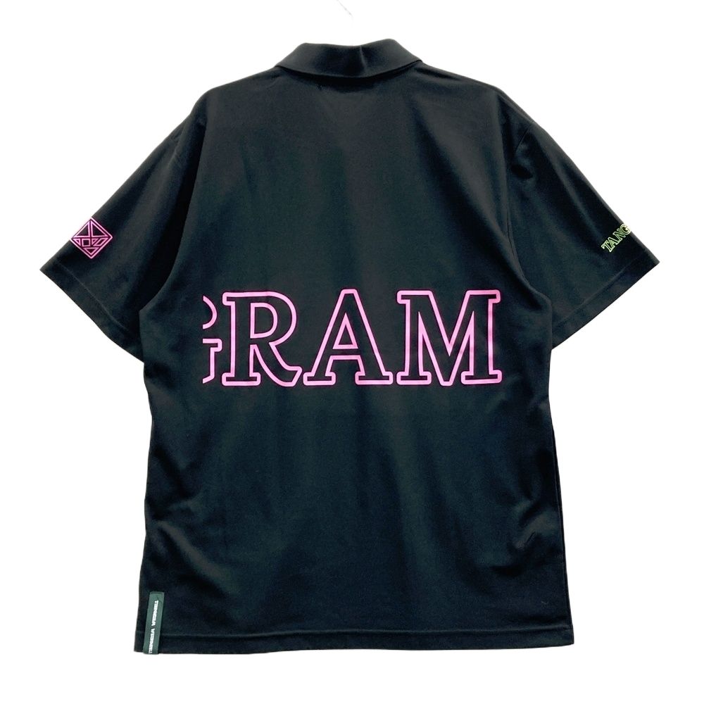 サイズ：L TANGRAM タングラム 半袖ポロシャツ ブラック系