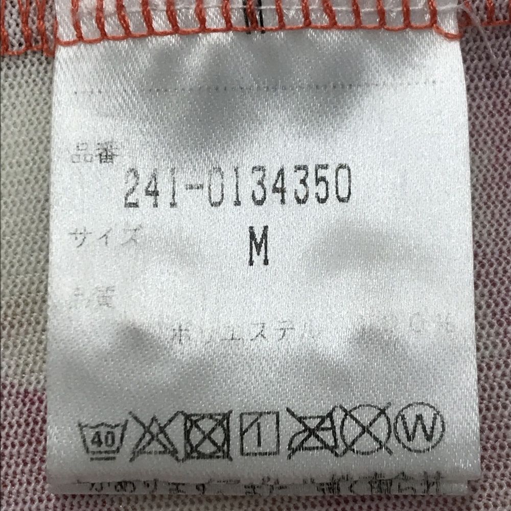 サイズ：M CALLAWAY キャロウェイ  半袖ポロシャツ 総柄 レッド系 [240101613221] ゴルフウェア レディース ストスト CALLAWAY キャロウェイ 半袖ポロシャツ 総柄 レッド系 サイズ：M