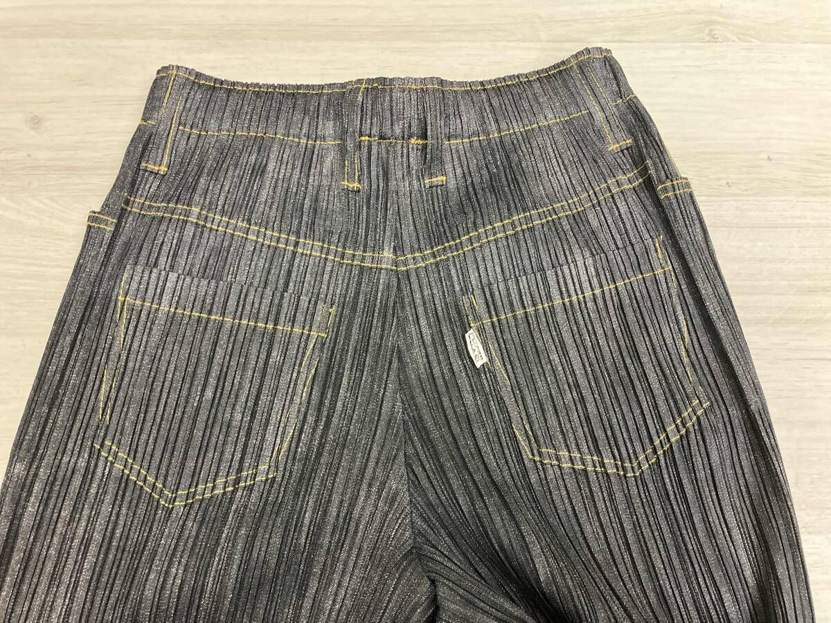 PLEATS PLEASE プリーツプリーズ PP75-JF022 サイズ0 パンツ デニム柄