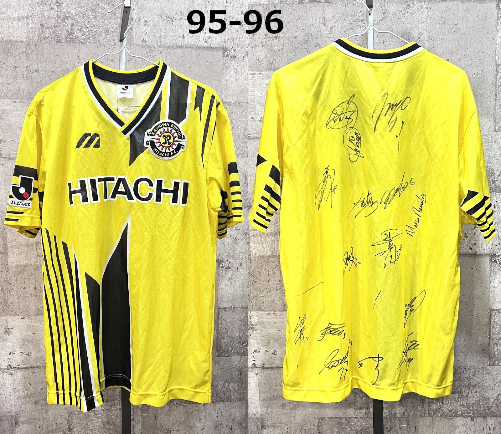 MIZUNO 柏レイソル 95-96 ユニフォーム サイン入り ミズノ - メルカリ