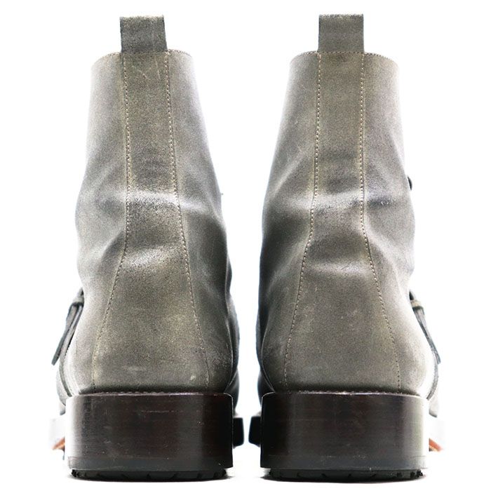 HERMES エルメス レザーブーツ ベルト ストラップ レースアップ