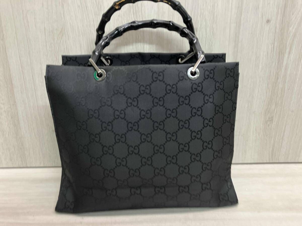 GUCCI バンブー GG柄 ハンドバッグ 002 1010 3754 ブラック - メルカリ
