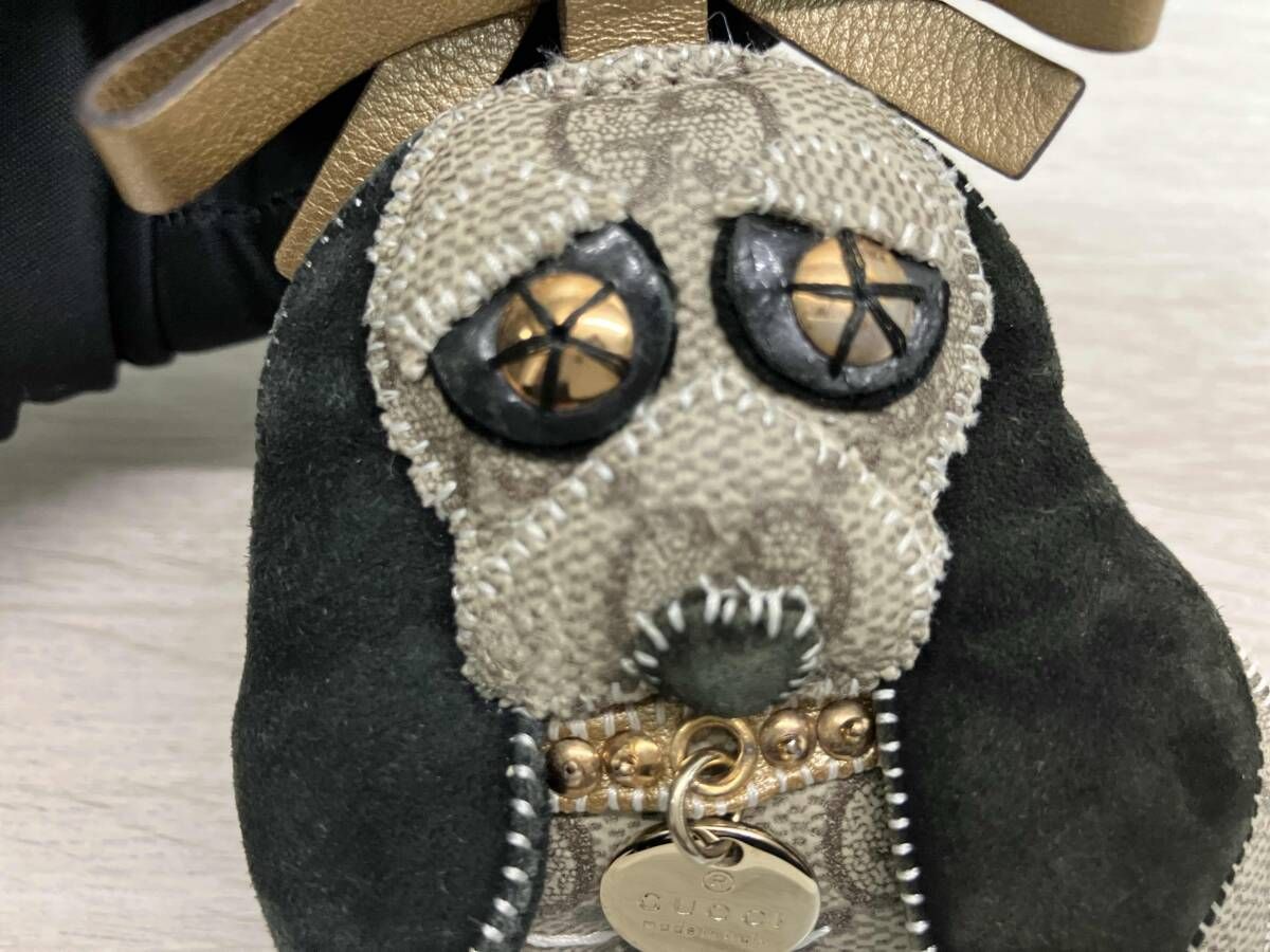 GUCCI GGプラス グッチョリ ビーグルサム キーリング付チャーム - メルカリ