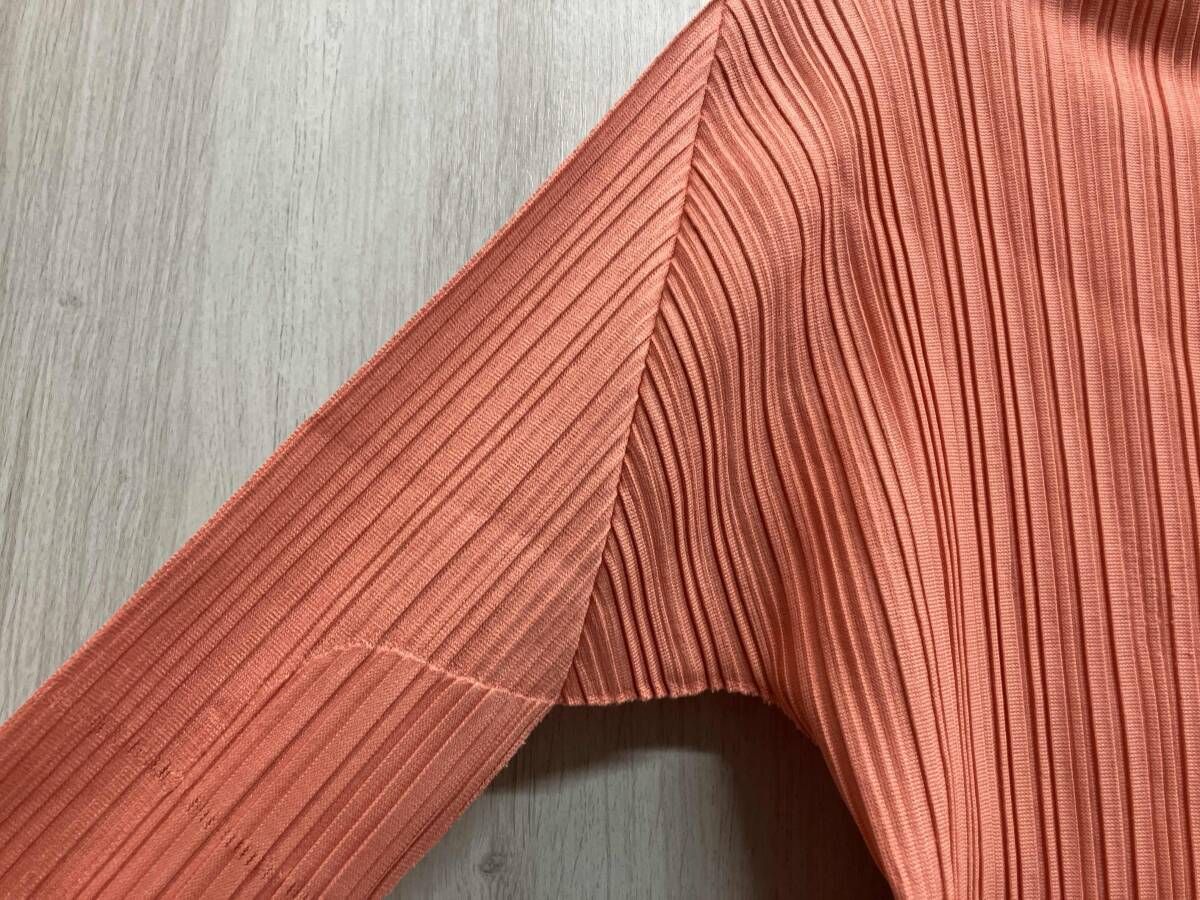 タグ付き新品＊ プリーツプリーズ 長袖カットソー サイズ3 サーモン