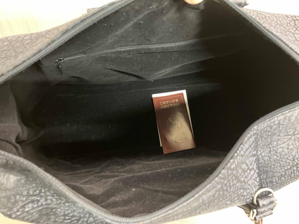 本革 カモシカ革 ボストンバッグ JRAマーク - メルカリ