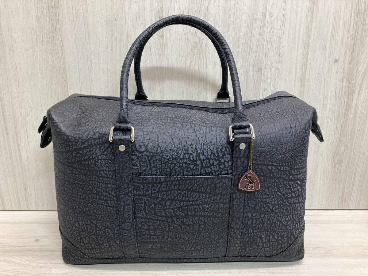 本革 カモシカ革 ボストンバッグ JRAマーク - メルカリ